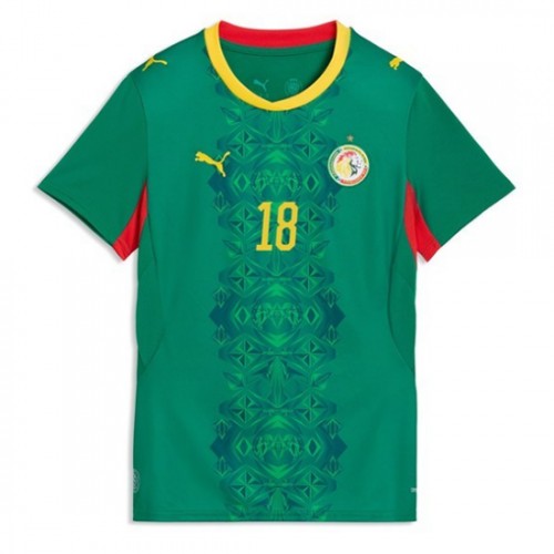 Senegal Ismaila Sarr #18 Bortatröja Dam VM 2026 Kortärmad